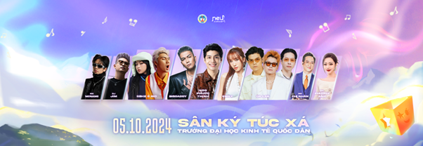  CHÀO ĐÓN DÀN LINE-UP ĐỈNH CỦA CHÓP ĐỔ BỘ ĐÊM ĐẠI NHẠC HỘI NEU CONCERT 2024