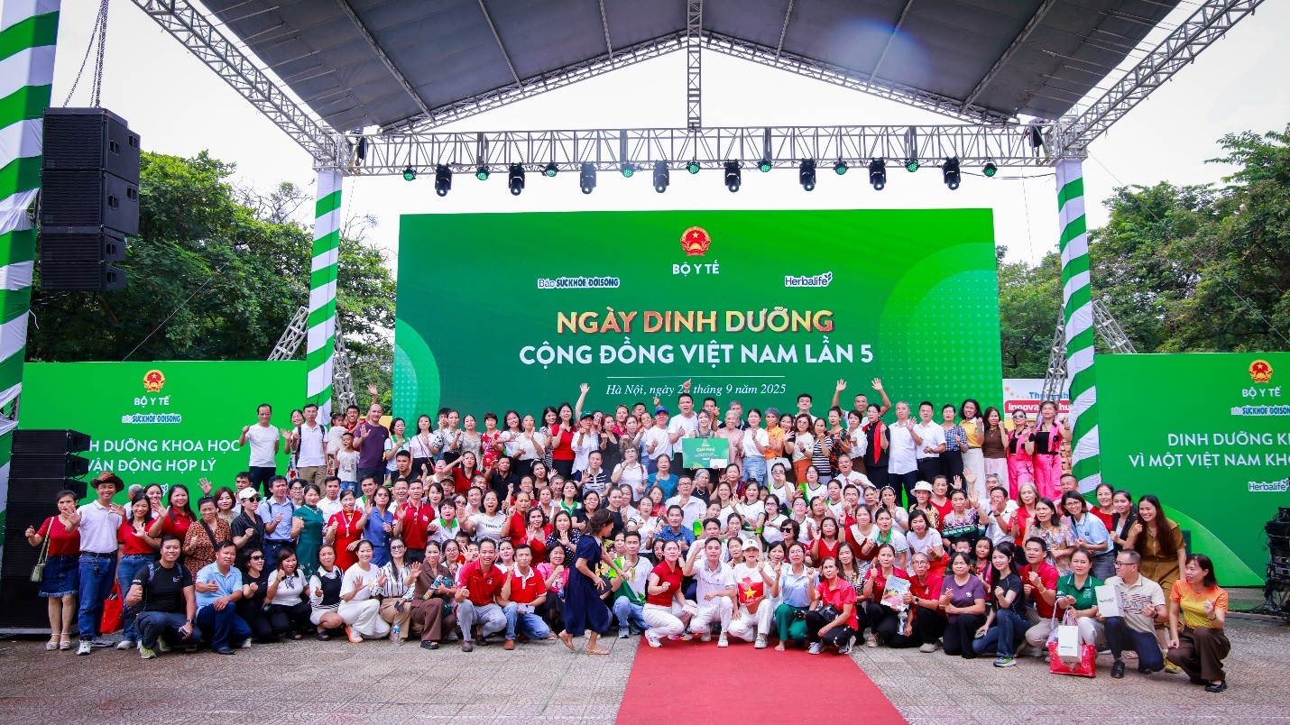  Herbalife Việt Nam tổ chức “Ngày Dinh Dưỡng Cộng Đồng Việt Nam” lần 5 tại Hà Nội để khuyến khích lối sống lành mạnh